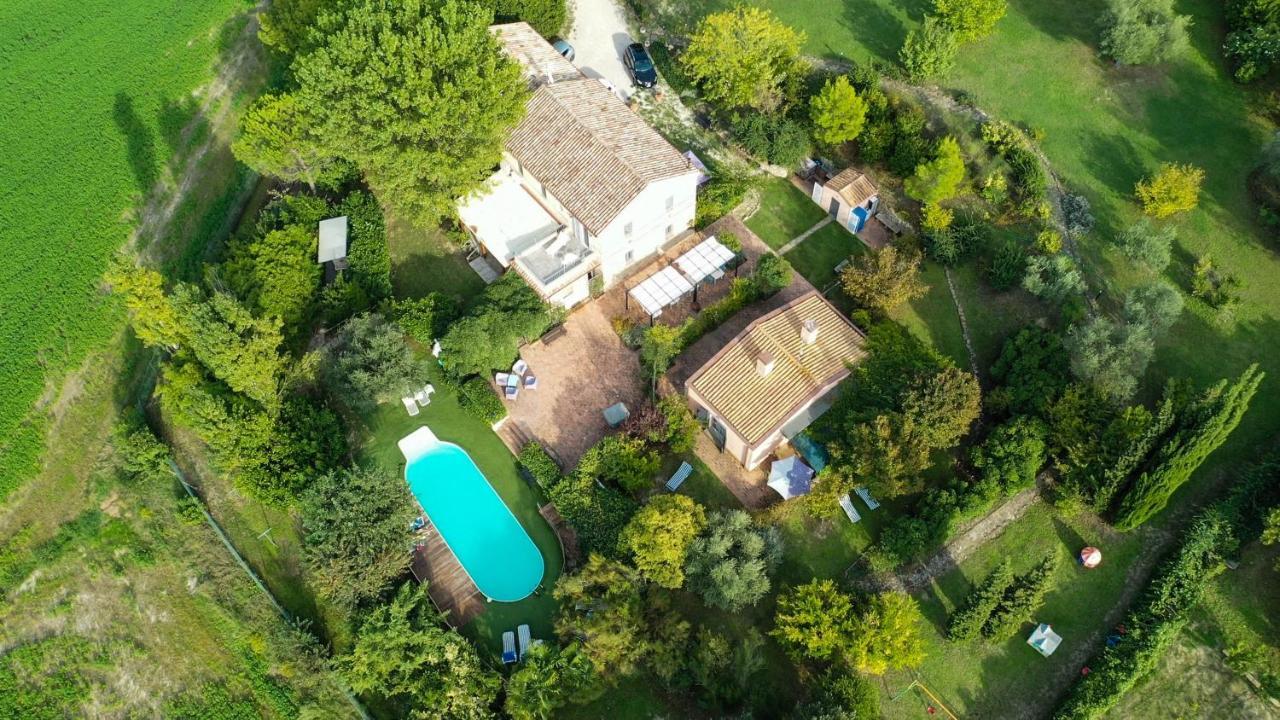 Grande Villa Storica Per Vacanze Con Giardino Privato E Piscina Ostra Eksteriør billede